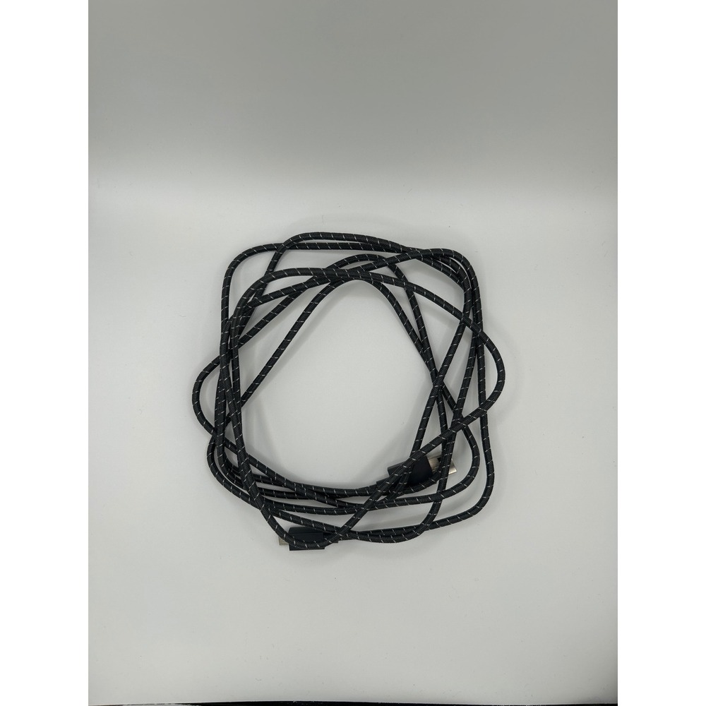 Micro USB Cable 8ft Braided Black White Patterned Long Charging Data Sync Cord